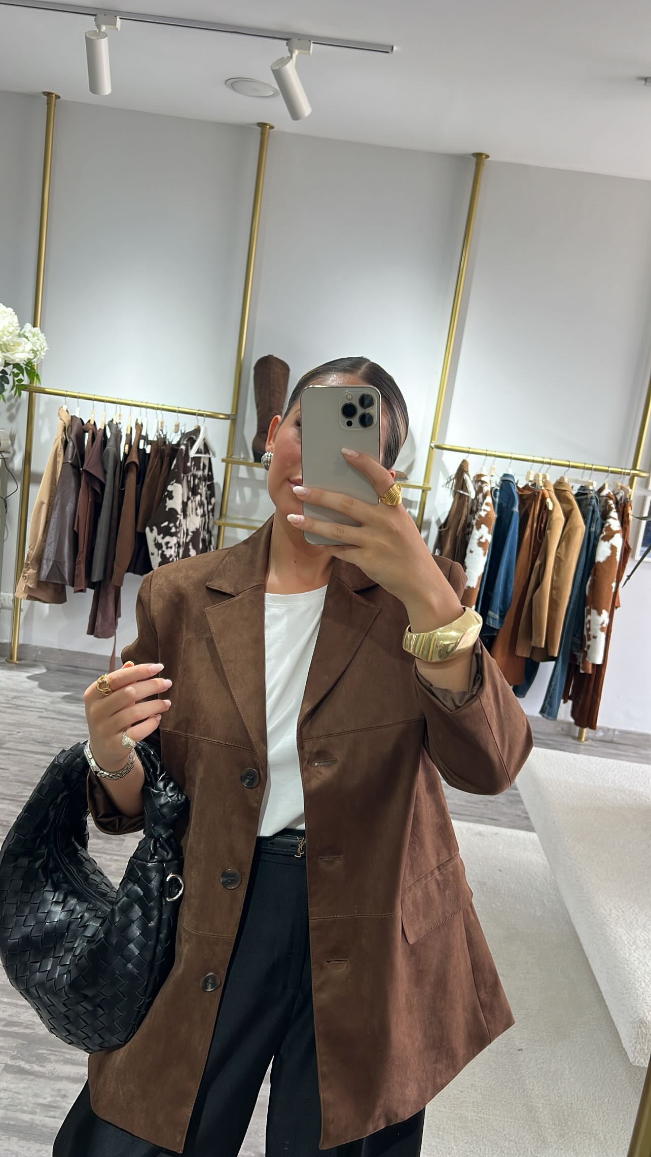 Blusão pele de camurça