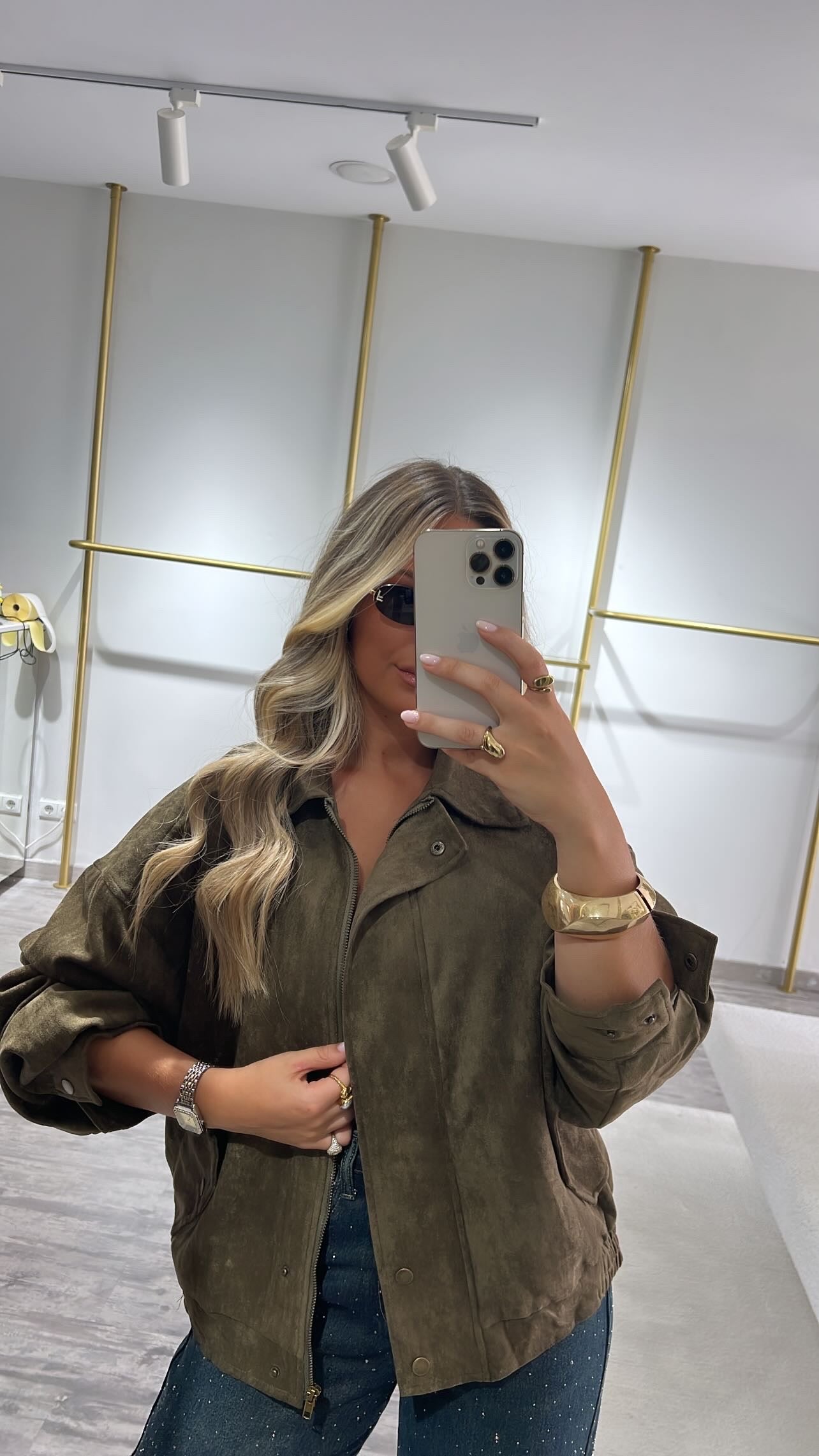 Bomber pele de pêssego