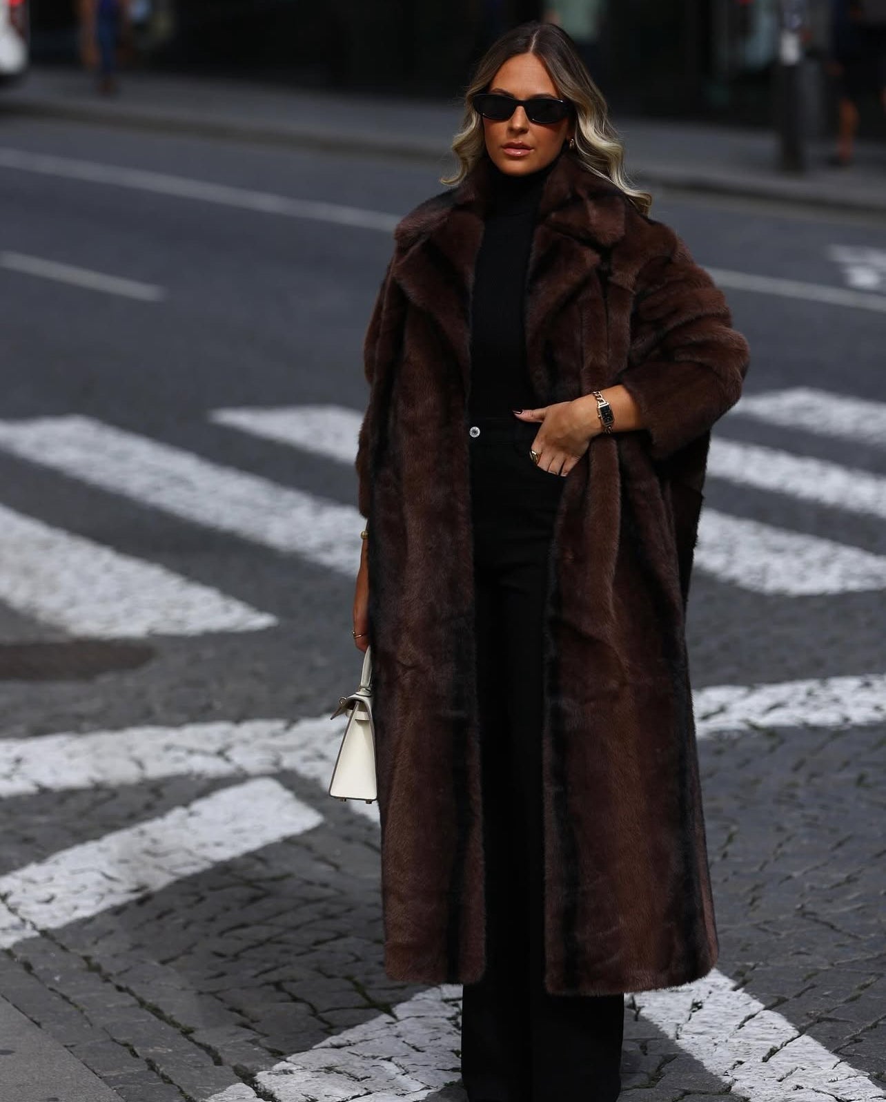Manteau à poils longs