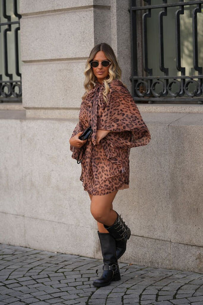 Vestido animal print