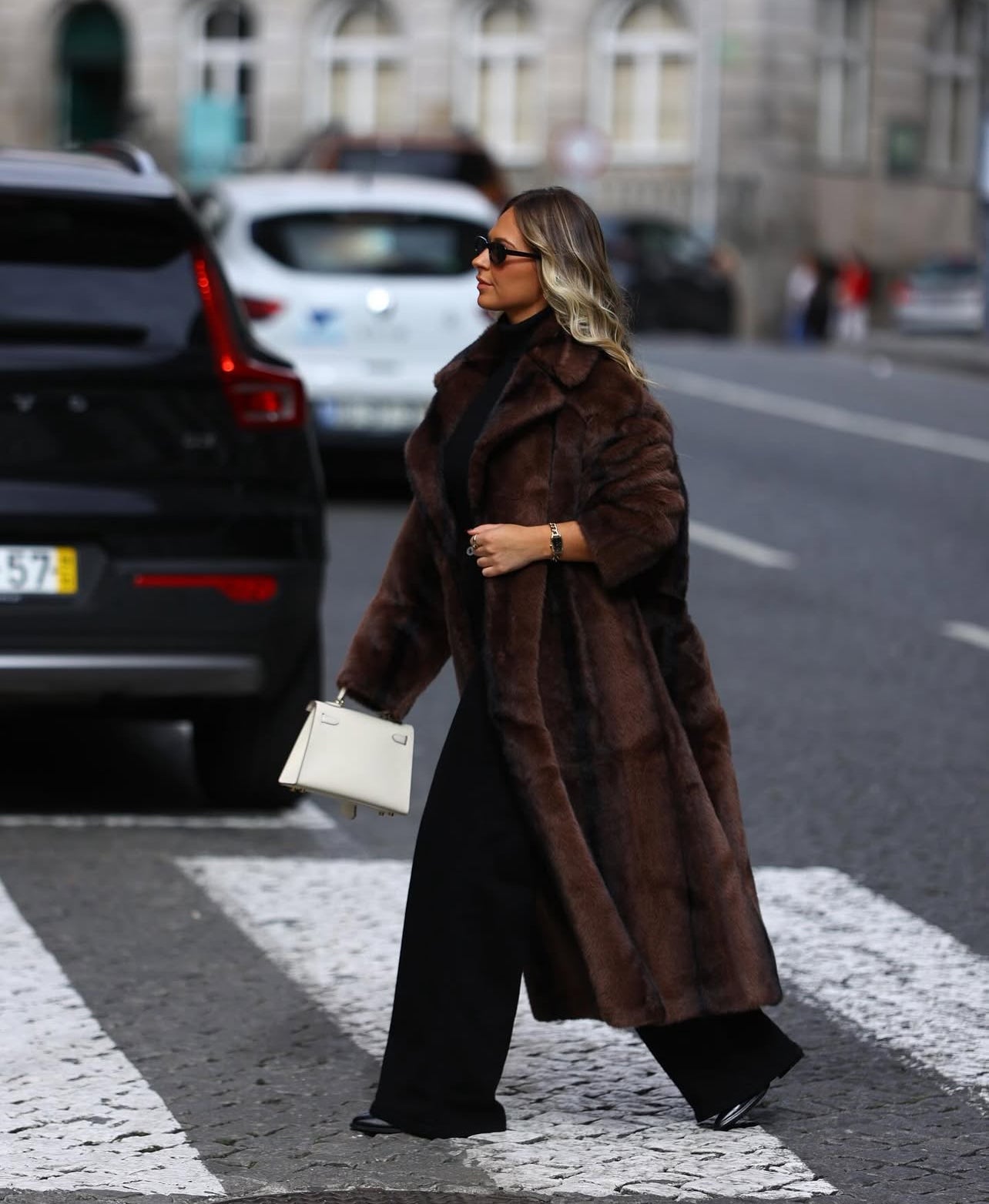 Manteau à poils longs