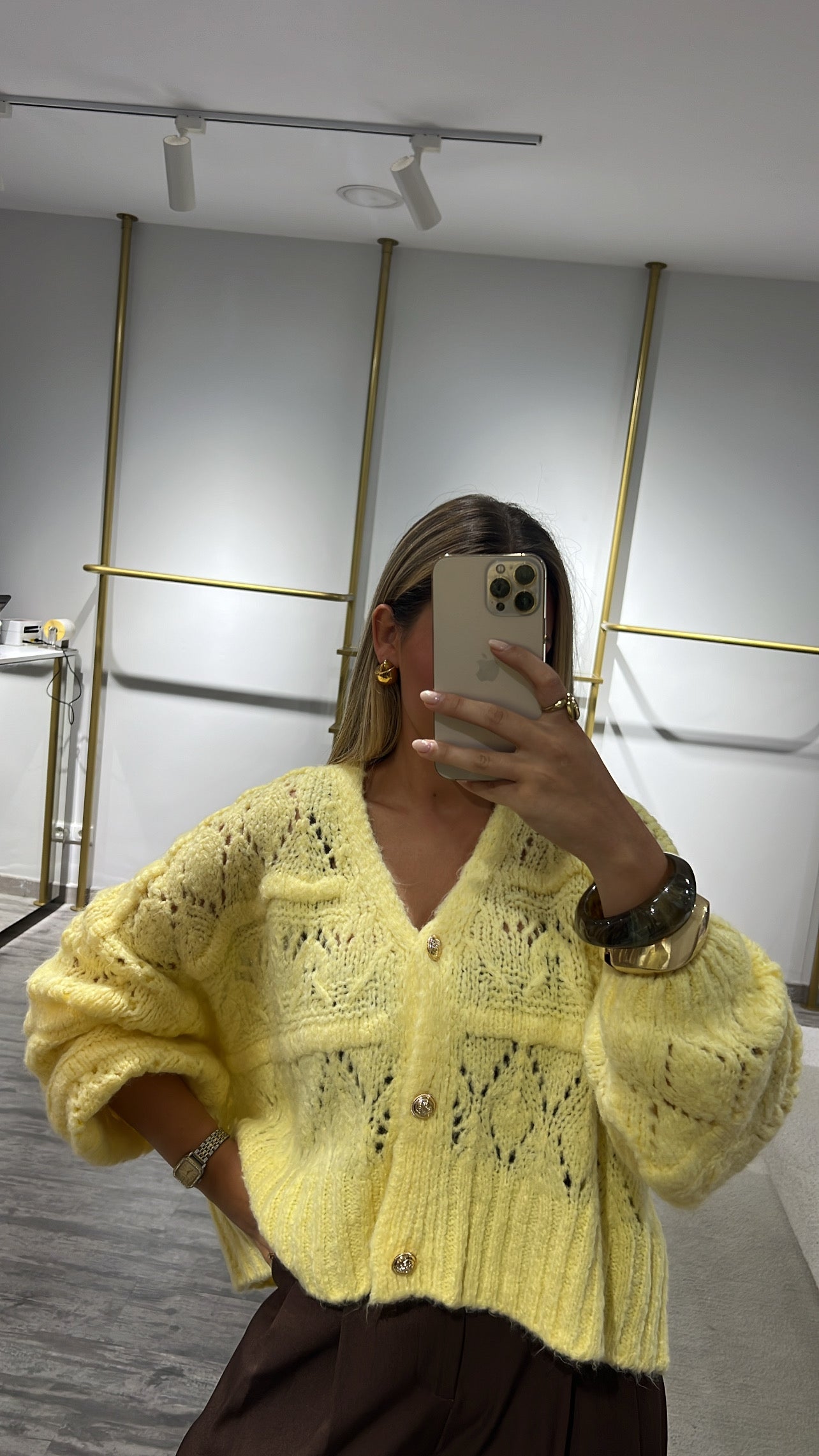 CARDIGAN MANTEIGA