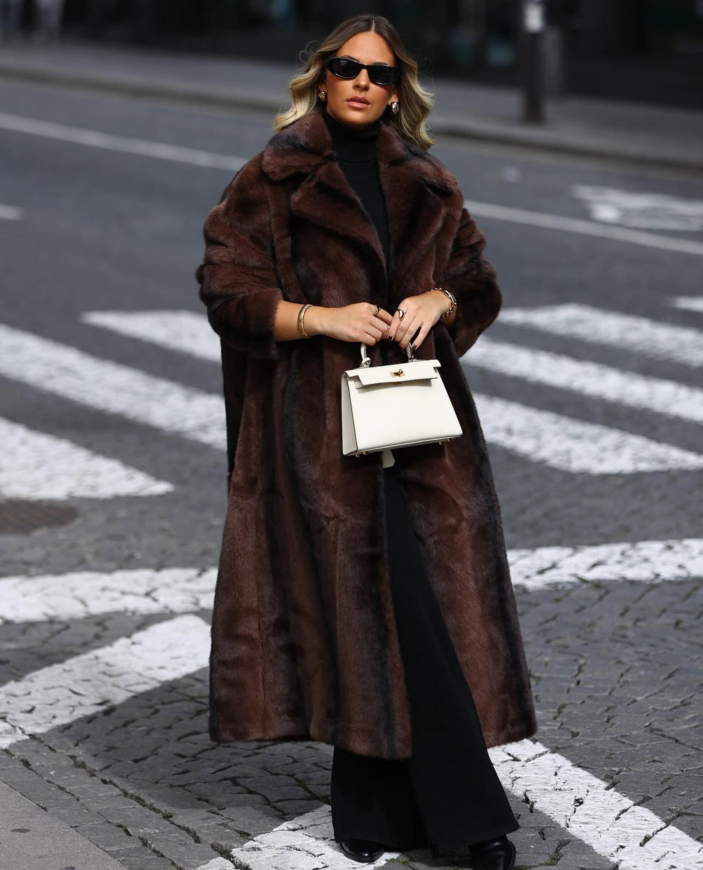 Manteau à poils longs