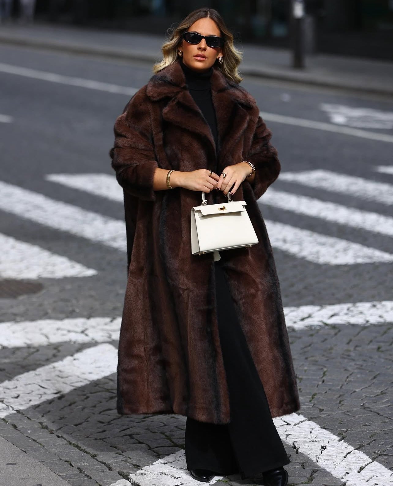Manteau à poils longs