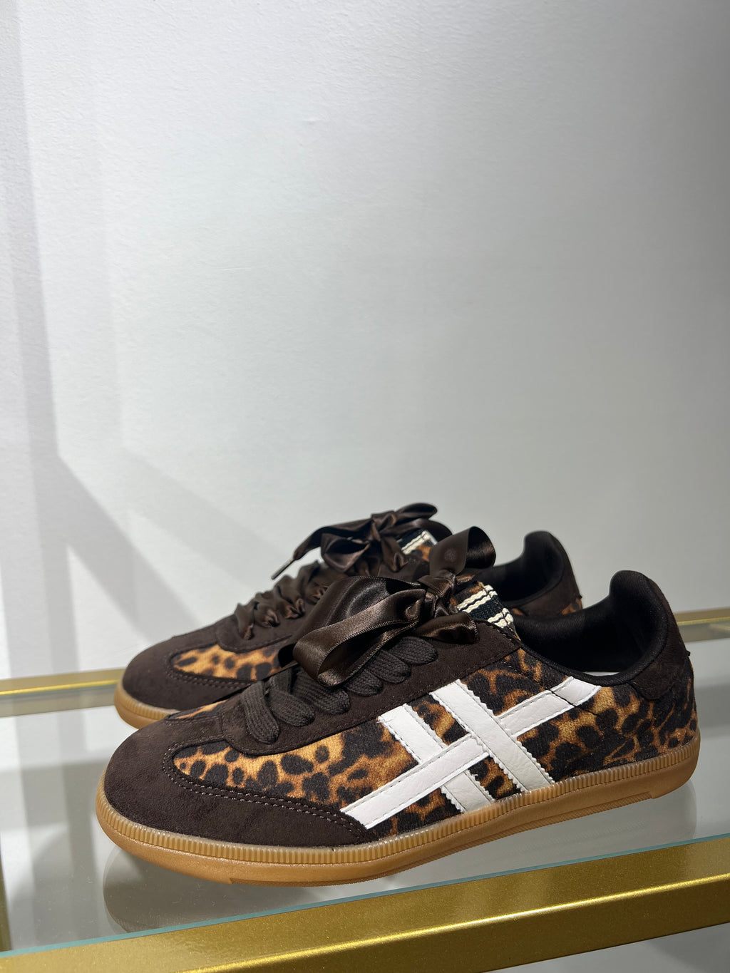 Chaussons à imprimé léopard