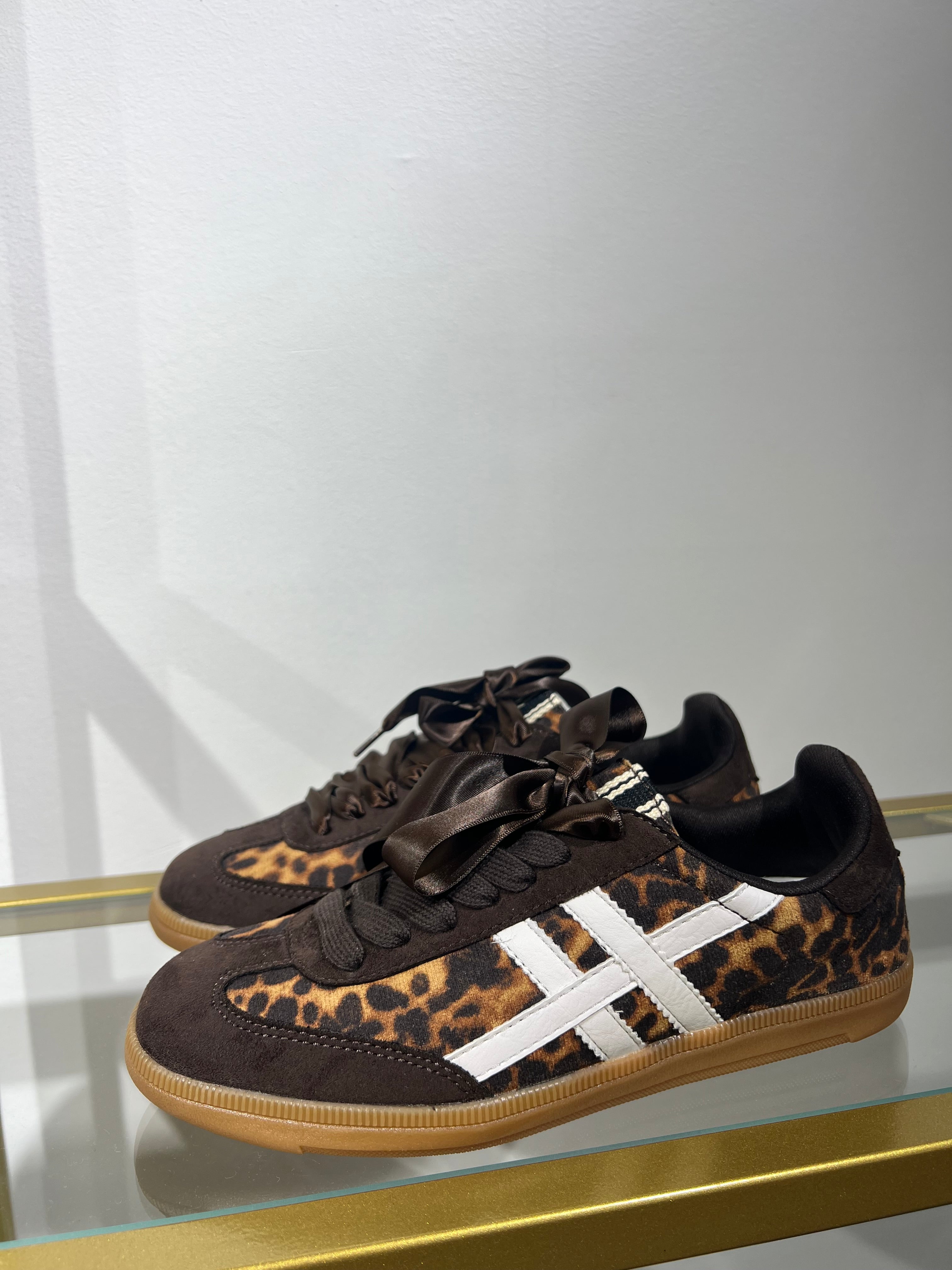 Chaussons à imprimé léopard