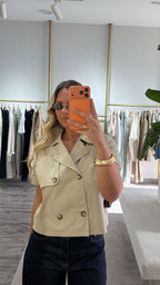 GABARDINE CROP TOP