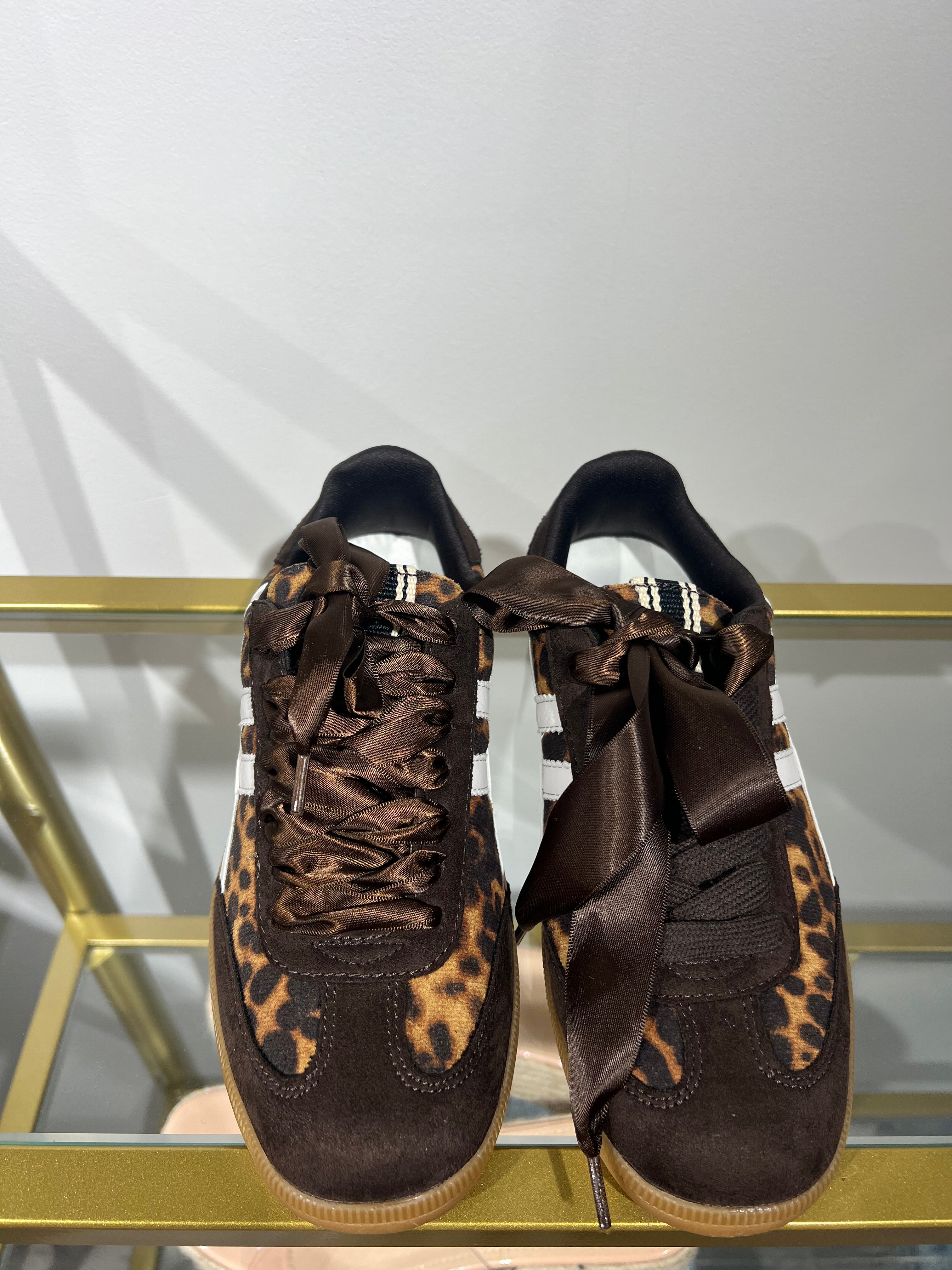 Chaussons à imprimé léopard