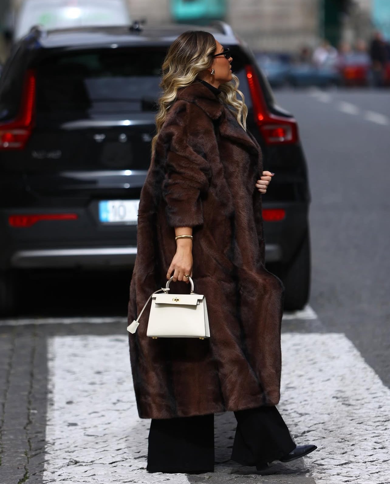Manteau à poils longs