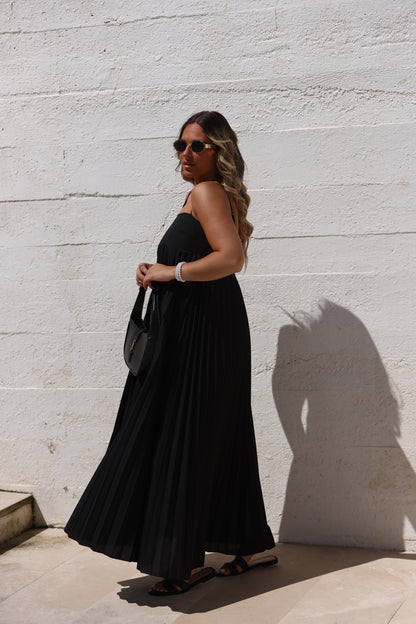 pleated dress