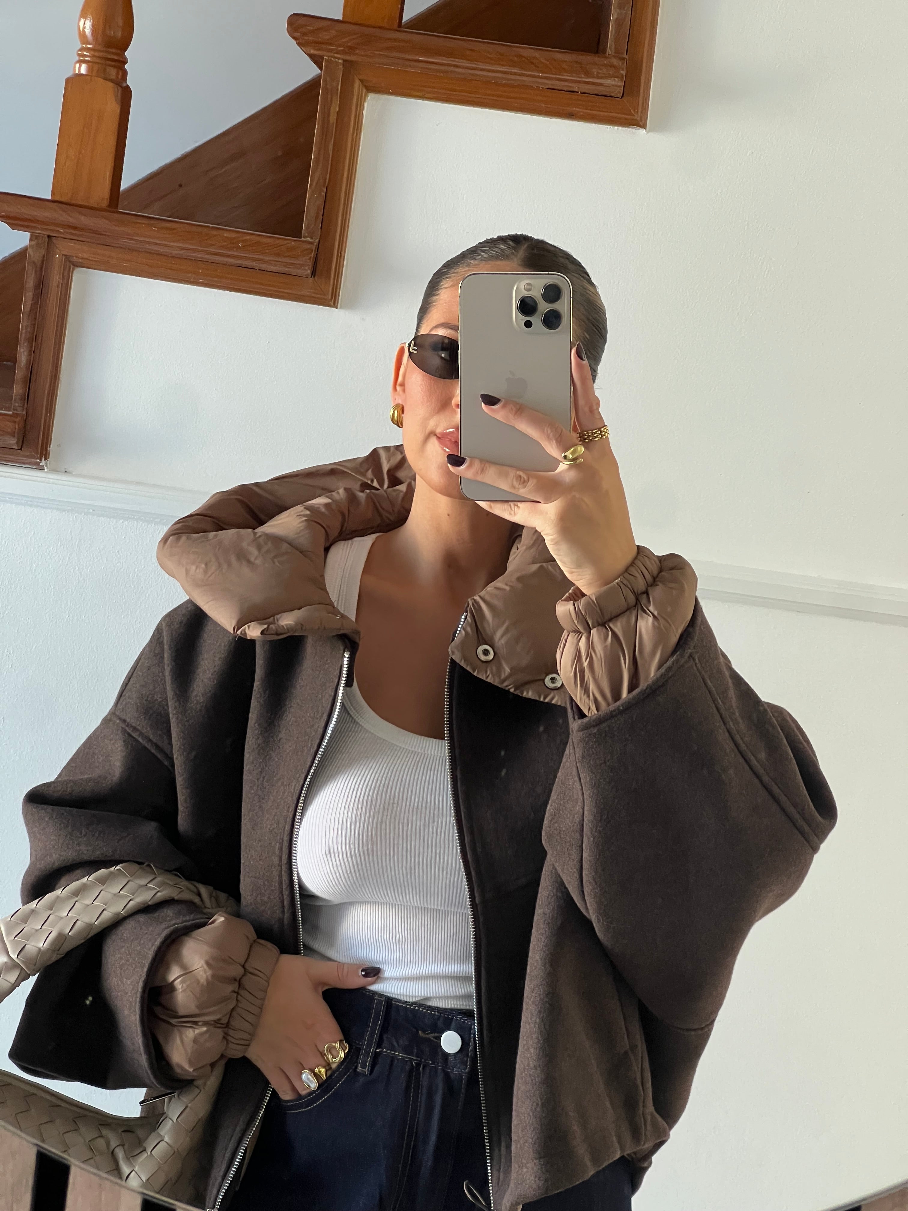 CASACO MANGA E GOLA REMOVÍVEL