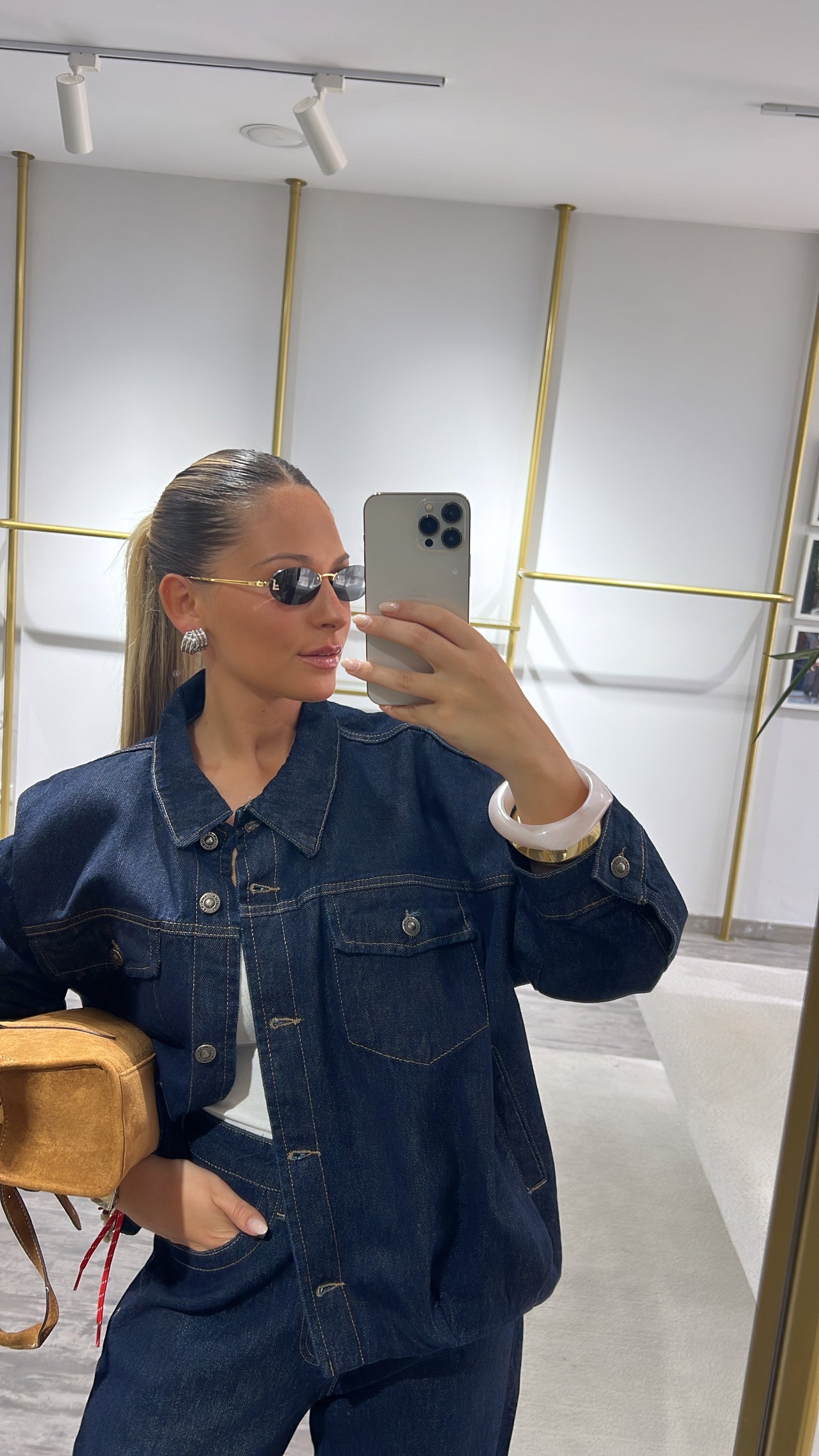Bomber oversize DENIM LUMINA