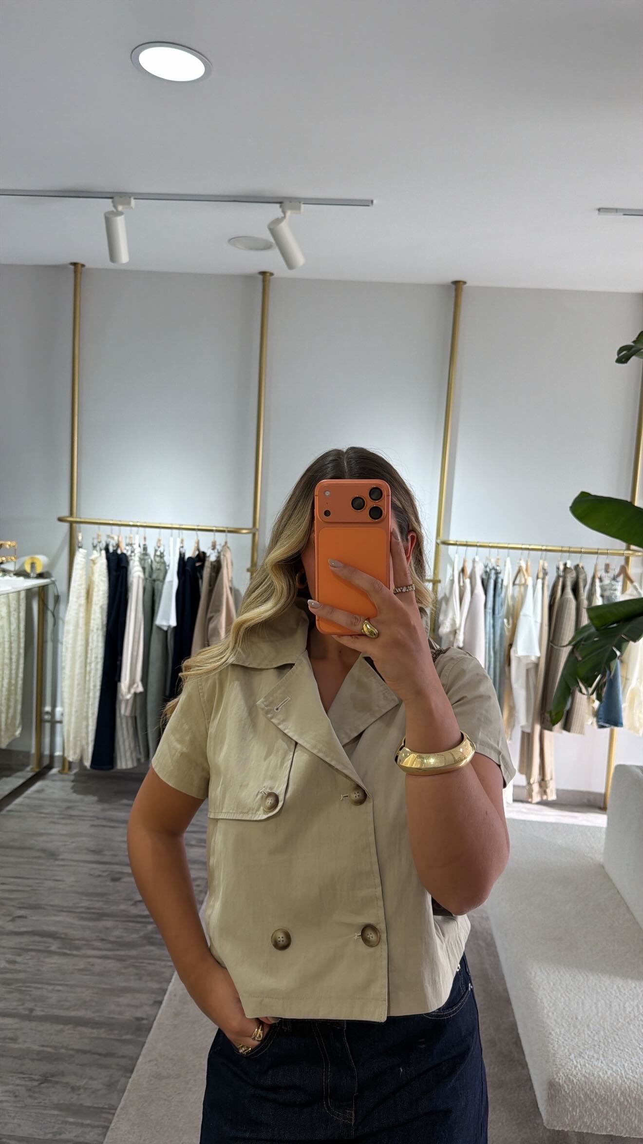 GABARDINE CROP TOP