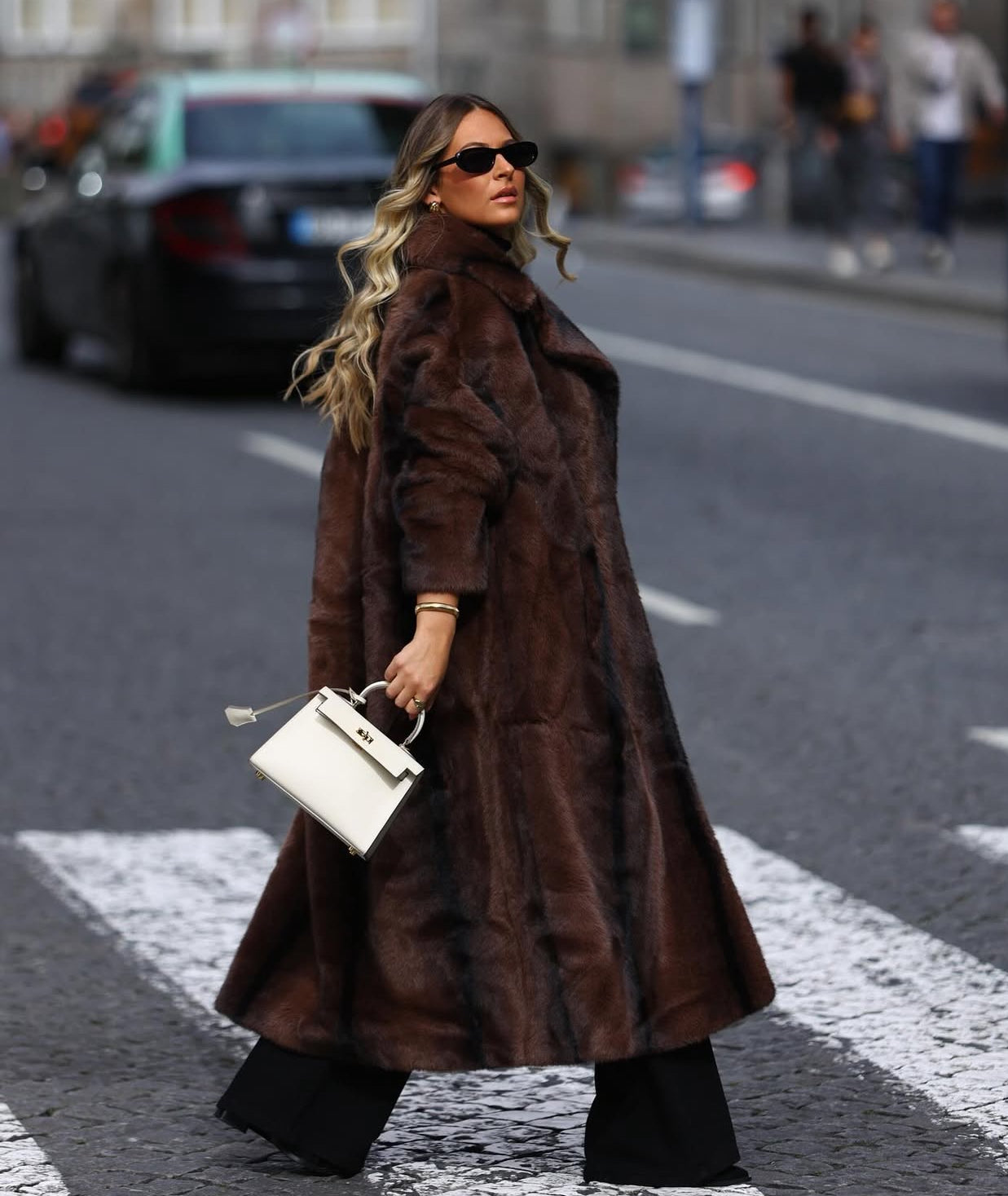 Manteau à poils longs