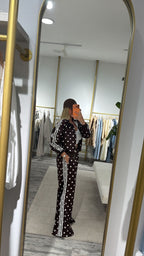 CONJUNTO POLKA DOT RISCAS