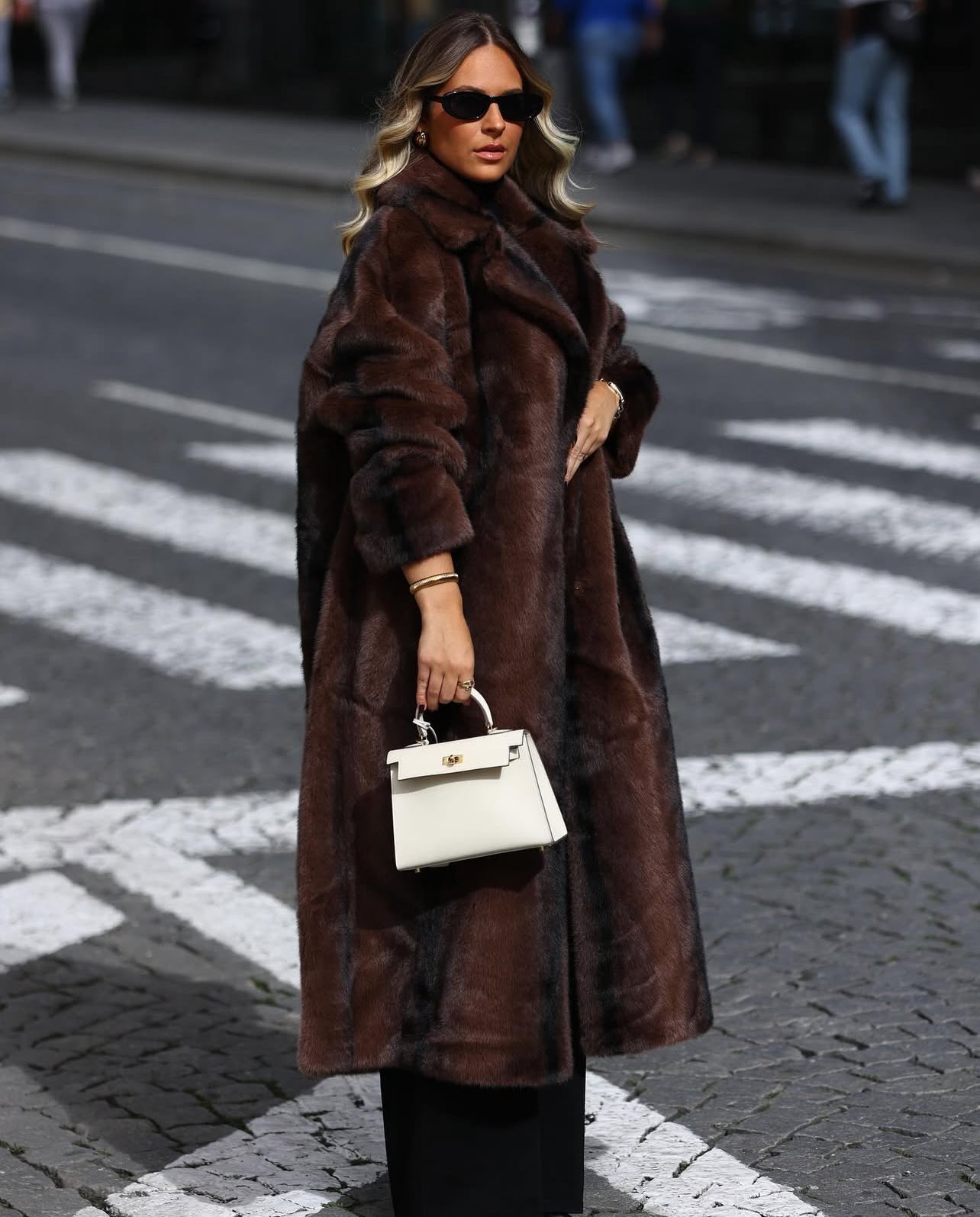 Manteau à poils longs