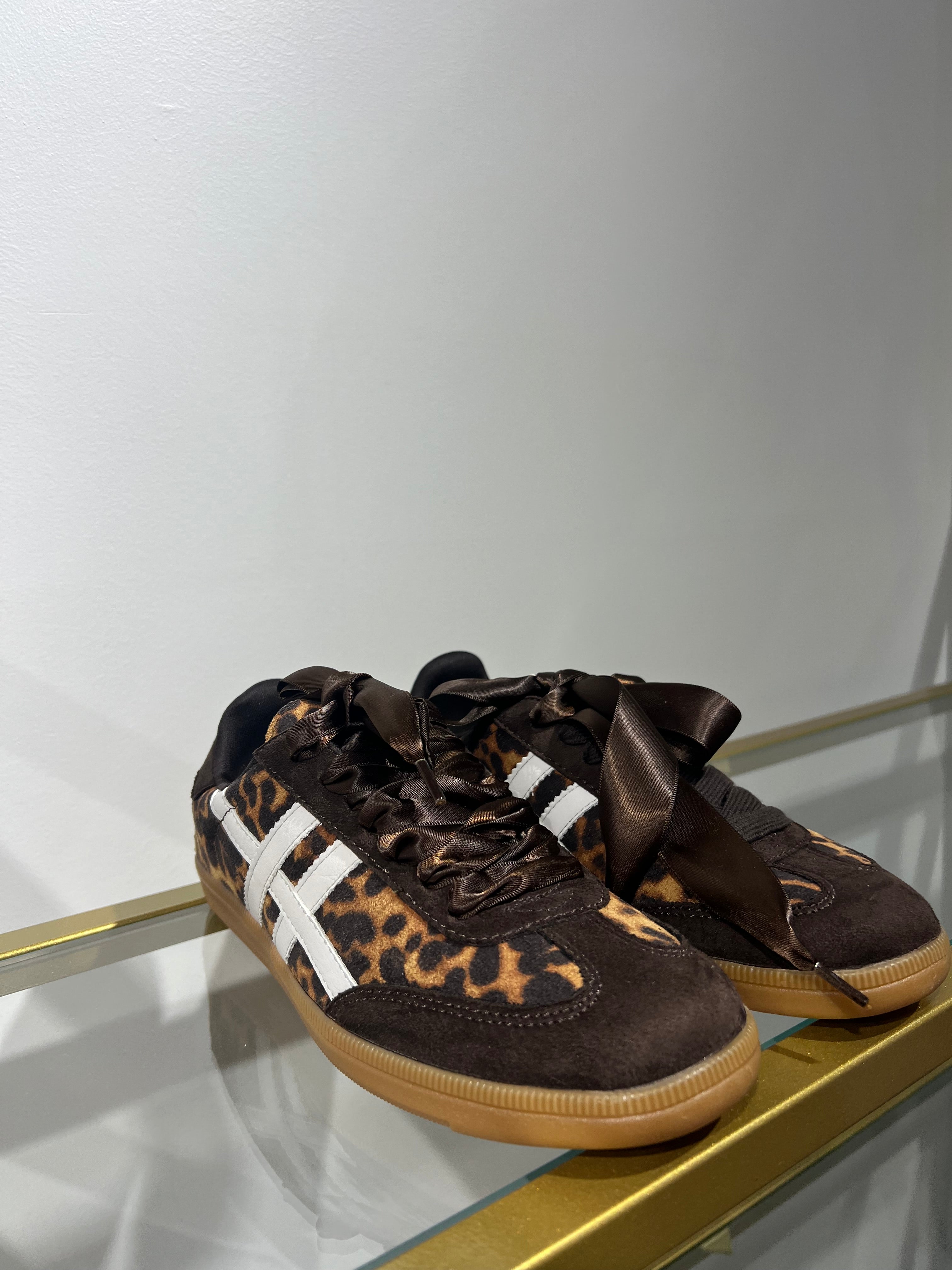 Chaussons à imprimé léopard