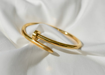 Golden Nail Bracelet