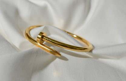 Golden Nail Bracelet