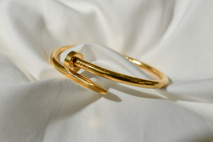 Golden Nail Bracelet