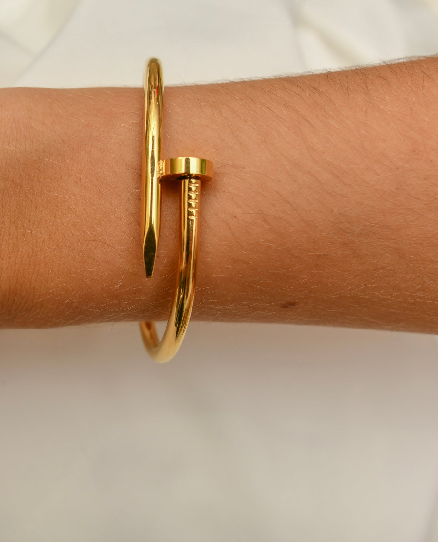 Golden Nail Bracelet